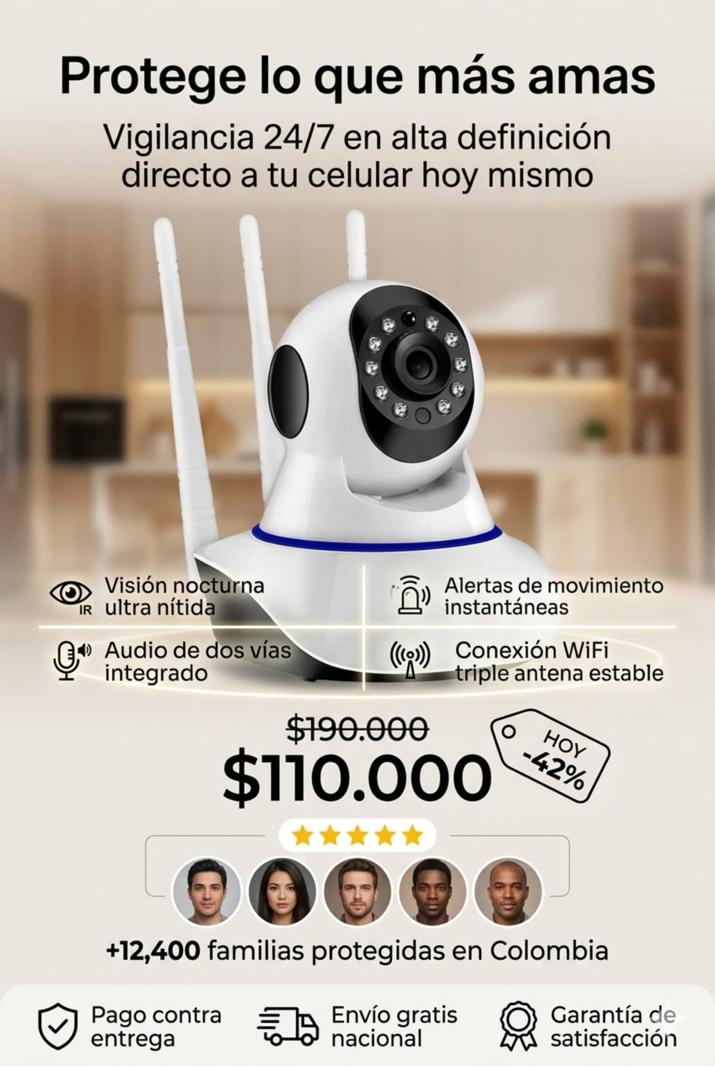 Cámara de seguridad Pro Security